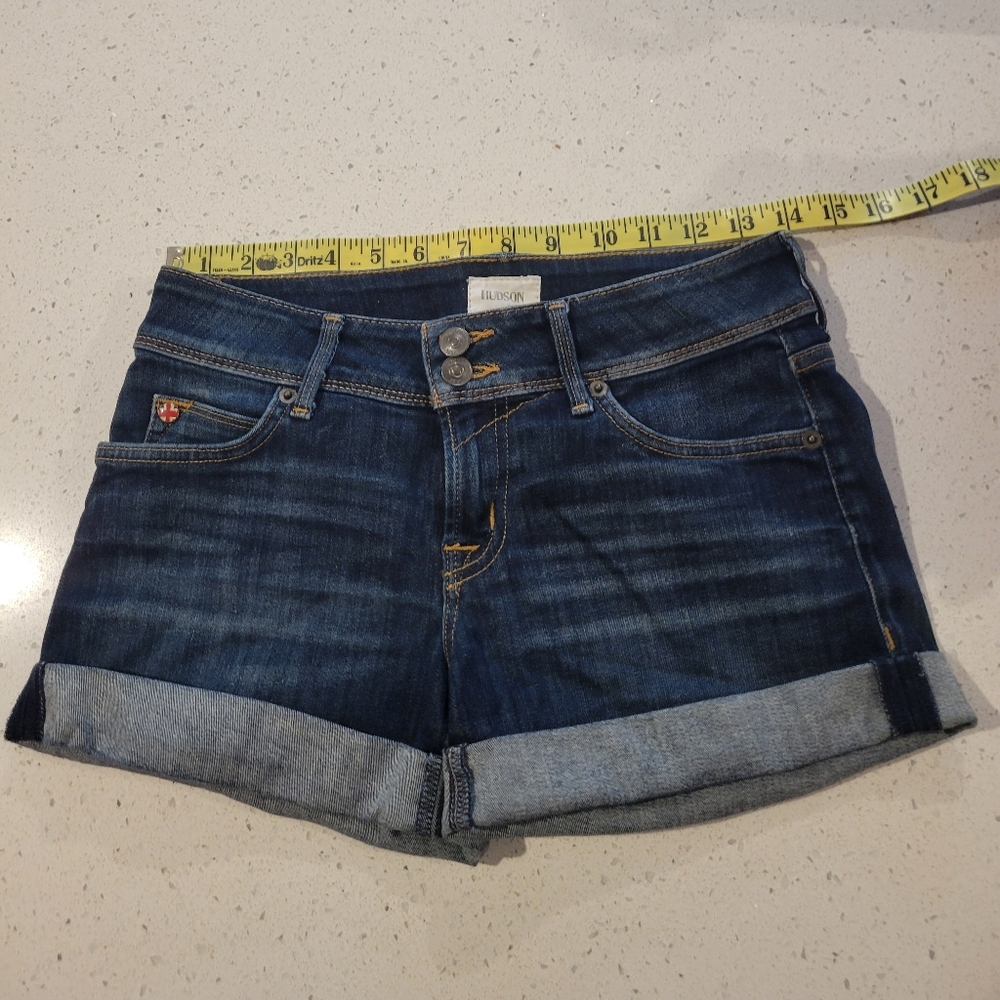 Hudson Jeans Dark Blue Denim Shorts
